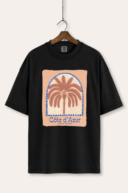 Tropical Palm Graphic Tee Women's Comfort Fit
