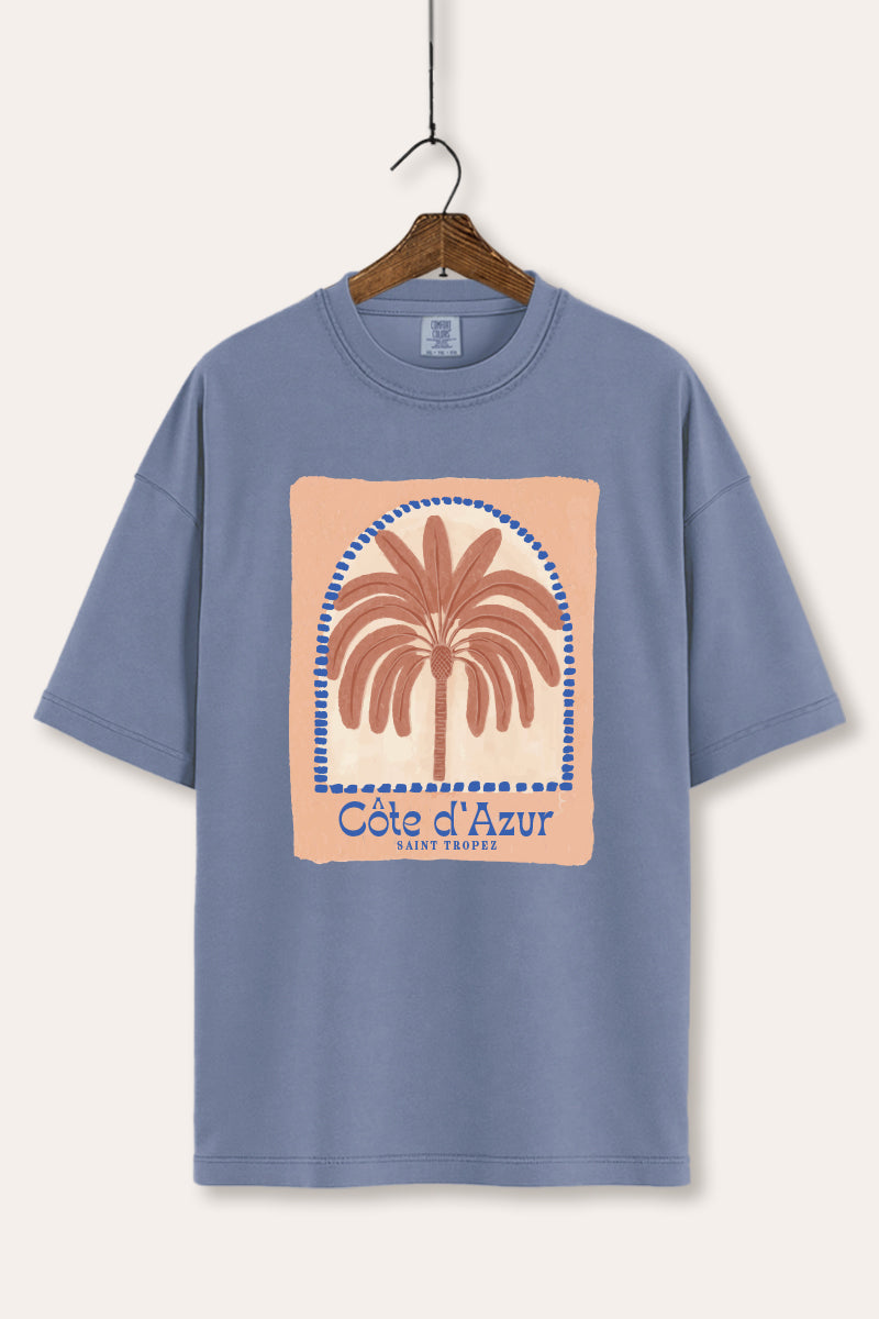 Tropical Palm Graphic Tee Women's Comfort Fit