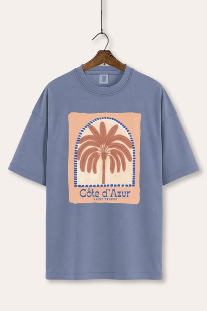 Tropical Palm Graphic Tee Women's Comfort Fit