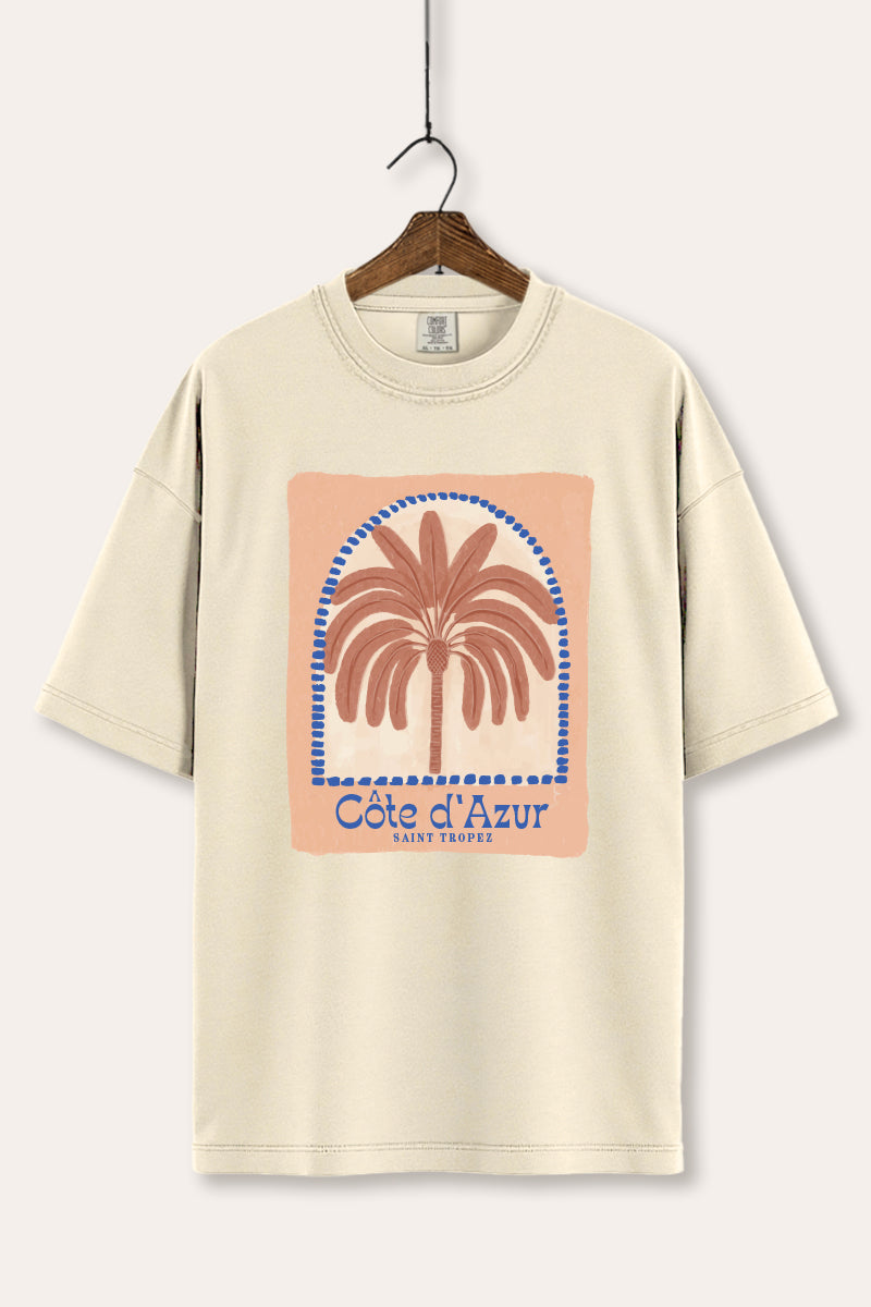 Tropical Palm Graphic Tee Women's Comfort Fit