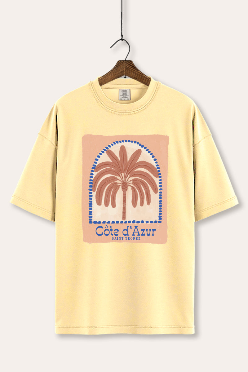 Tropical Palm Graphic Tee Women's Comfort Fit