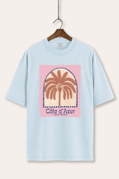 Tropical Palm Graphic Tee Women's Comfort Fit