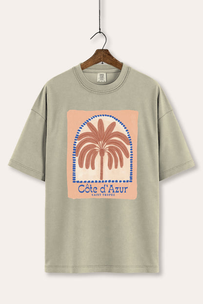 Tropical Palm Graphic Tee Women's Comfort Fit