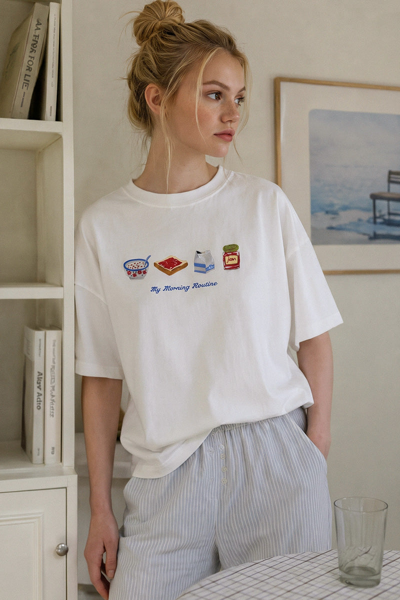 My Morning Routine Graphic Tee Women's Comfort Fit