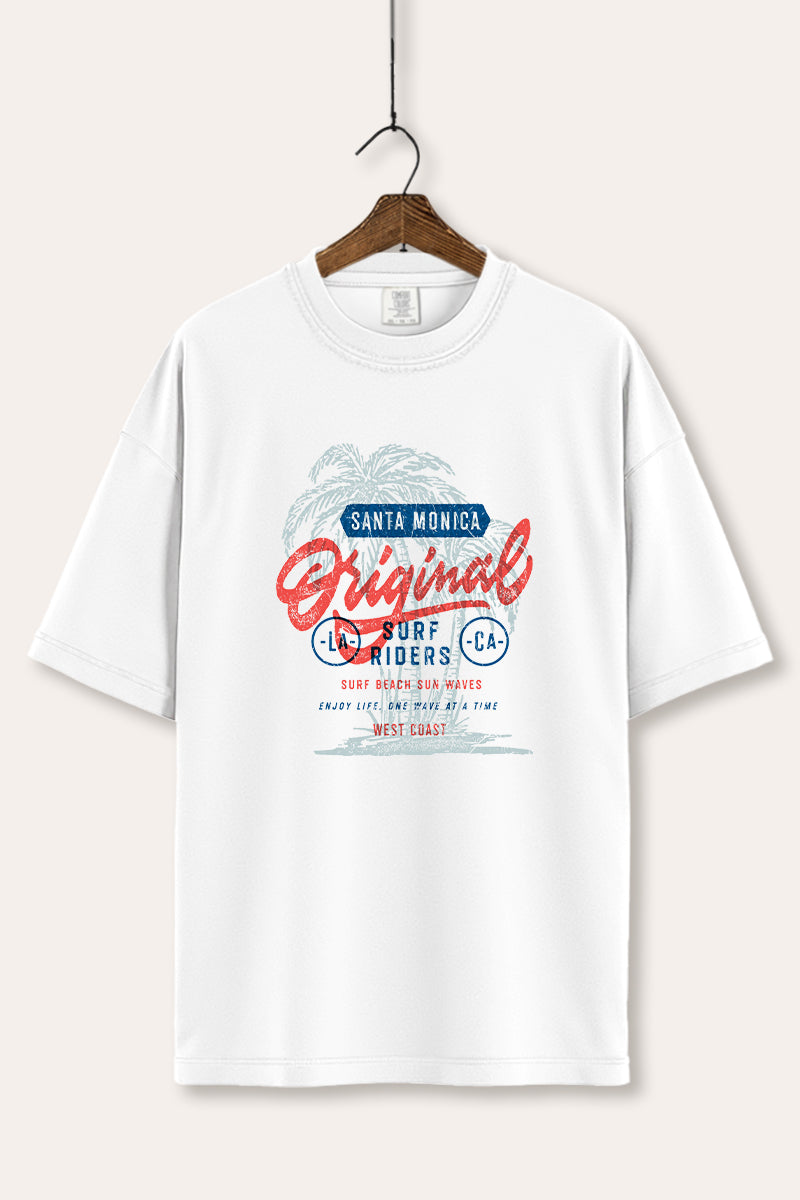 Santa Monica Surf Riders Graphic Women's Comfort Tee