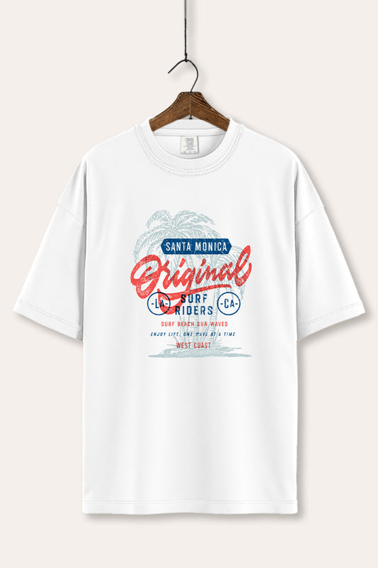 Santa Monica Surf Riders Graphic Women's Comfort Tee