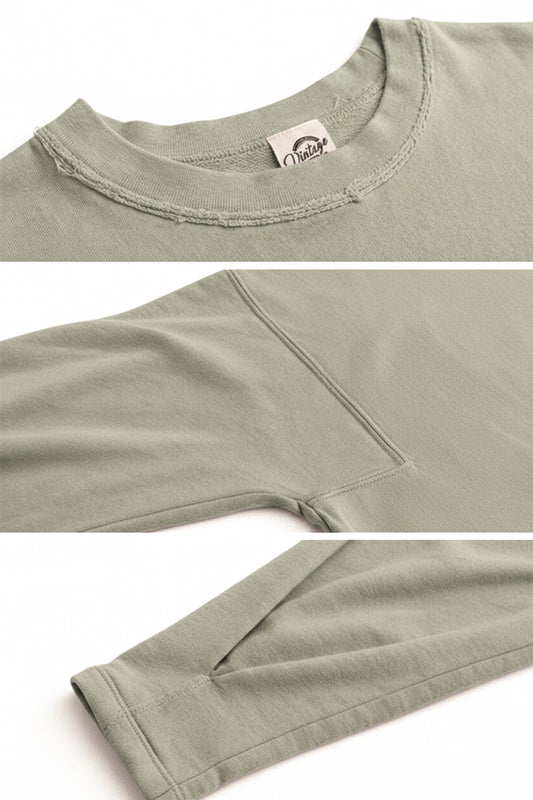 Yoga Inhale Exhale Graphic Cropped Sweatshirt
