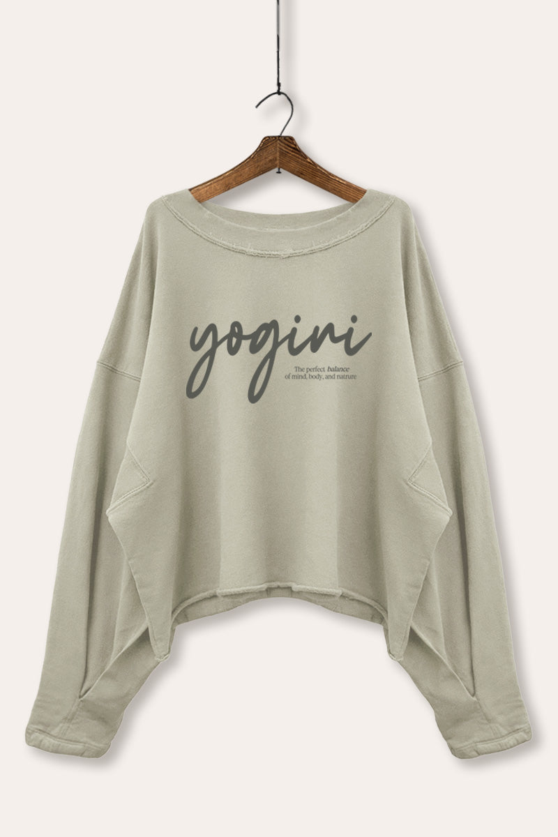 Yogini Wellness Graphic Cropped Sweatshirt