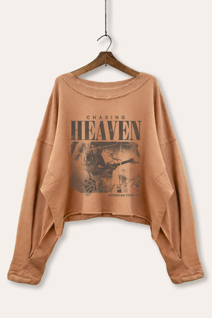 Rock American Tour Cropped Sweatshirt