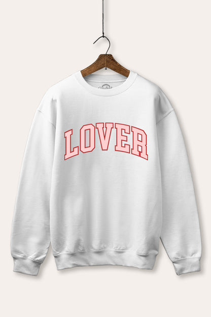 Lover Collegiate Graphic Fleece Sweatshirt