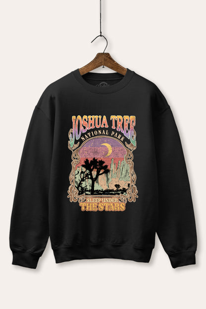 Joshua Tree Desert Stars Graphic Fleece Sweatshirt