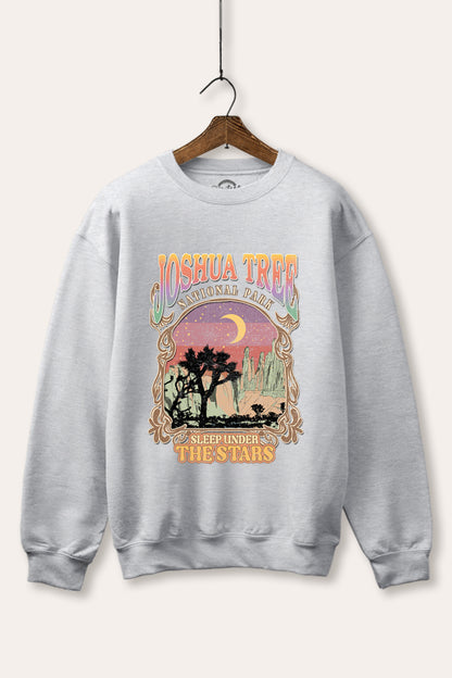 Joshua Tree Desert Stars Graphic Fleece Sweatshirt
