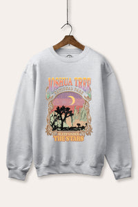 joshua tree theme fleece graphic sweatshirt
