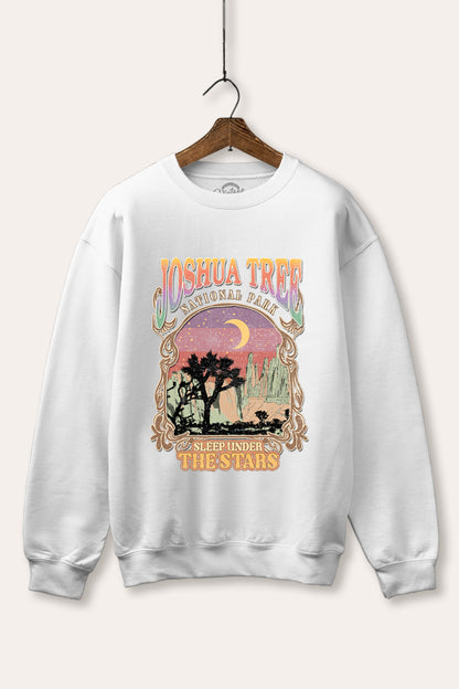 Joshua Tree Desert Stars Graphic Fleece Sweatshirt