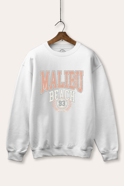 Malibu Beach Collegiate Graphic Fleece Sweatshirt