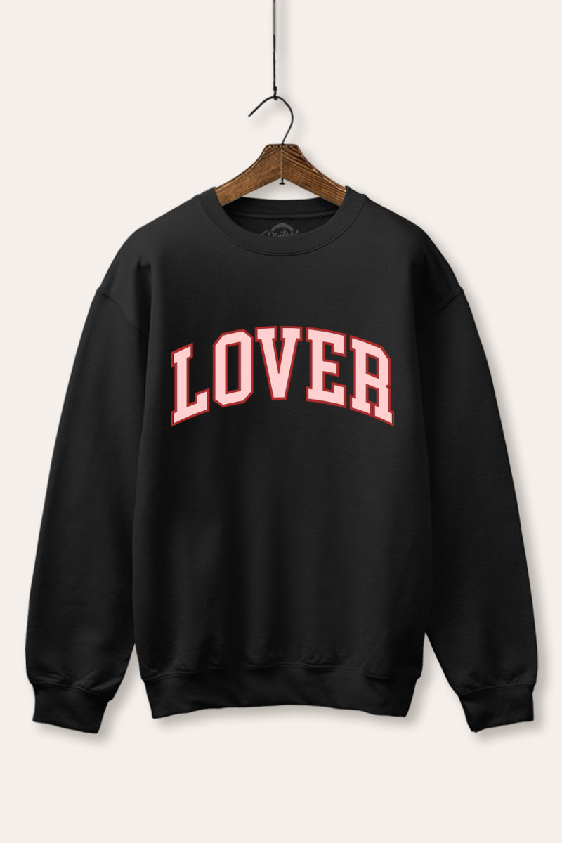 Lover Collegiate Graphic Fleece Sweatshirt