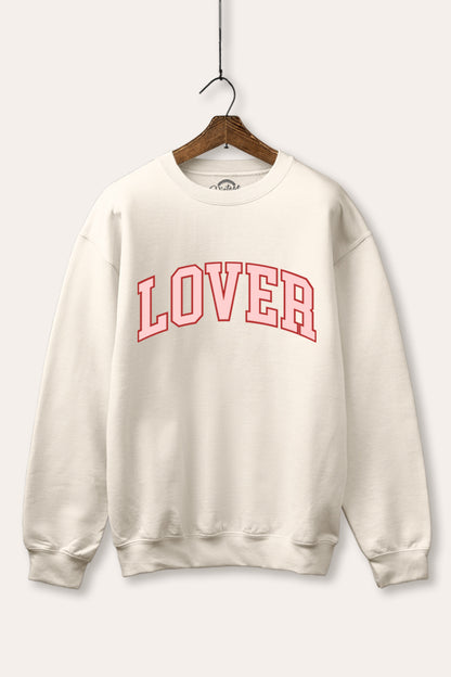 Lover Collegiate Graphic Fleece Sweatshirt