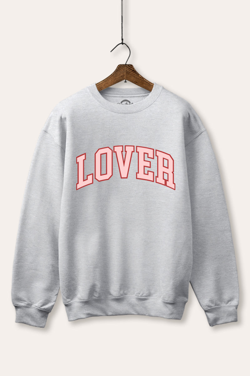 Lover Collegiate Graphic Fleece Sweatshirt