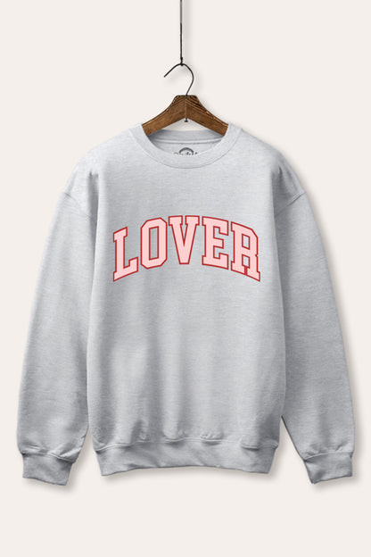 Lover Collegiate Graphic Fleece Sweatshirt