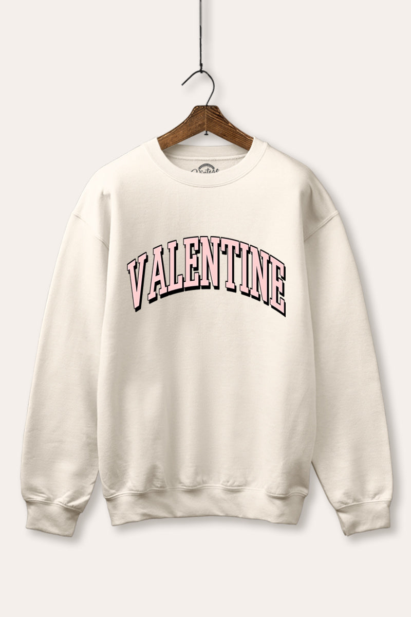Valentine Collegiate Graphic Fleece Sweatshirt