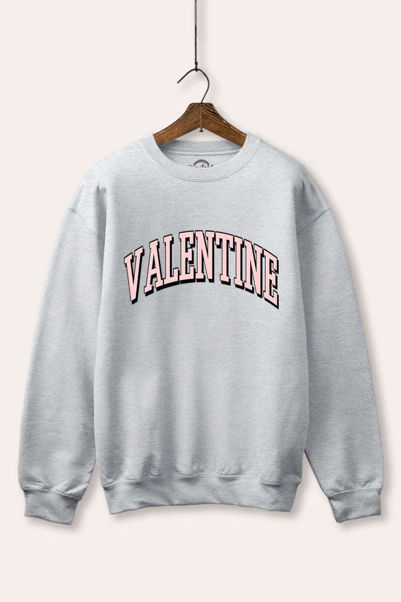 Valentine Collegiate Graphic Fleece Sweatshirt