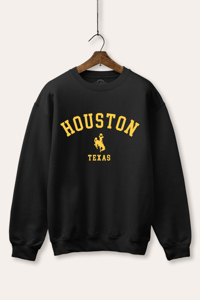 houston texas rodeo graphic fleece sweatshirt