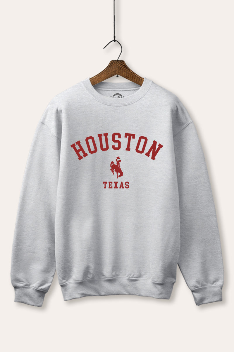 houston texas rodeo graphic fleece sweatshirt