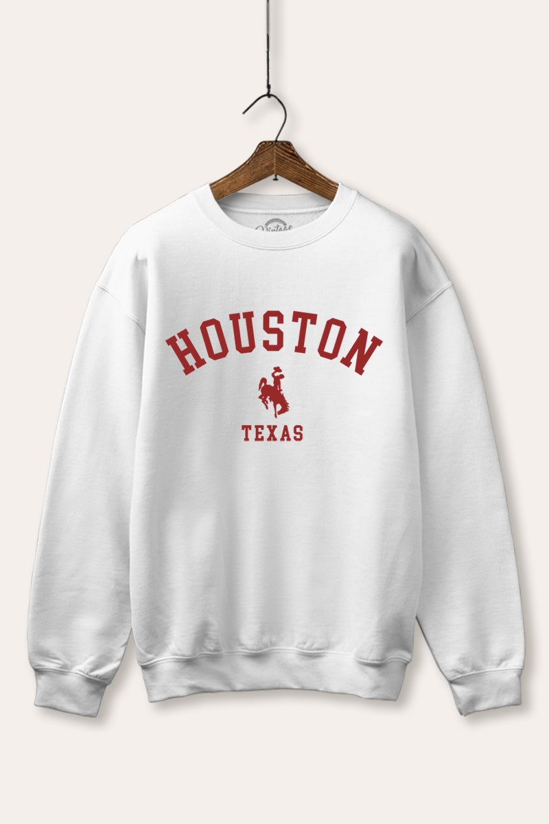 houston texas rodeo graphic fleece sweatshirt