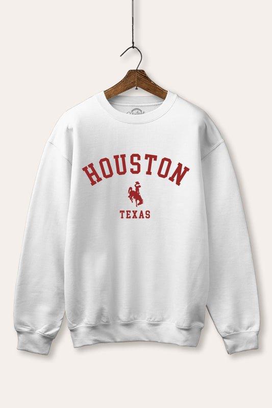 houston texas rodeo graphic fleece sweatshirt