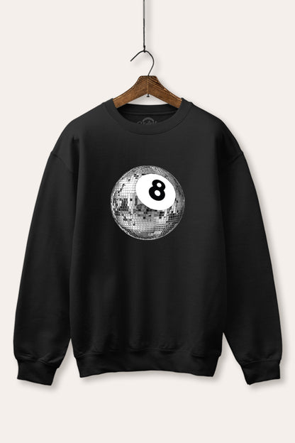 Disco 8-Ball Graphic Fleece Sweatshirt