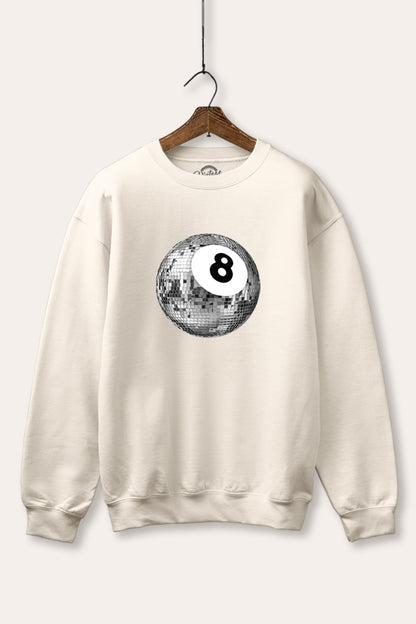Disco 8-Ball Graphic Fleece Sweatshirt