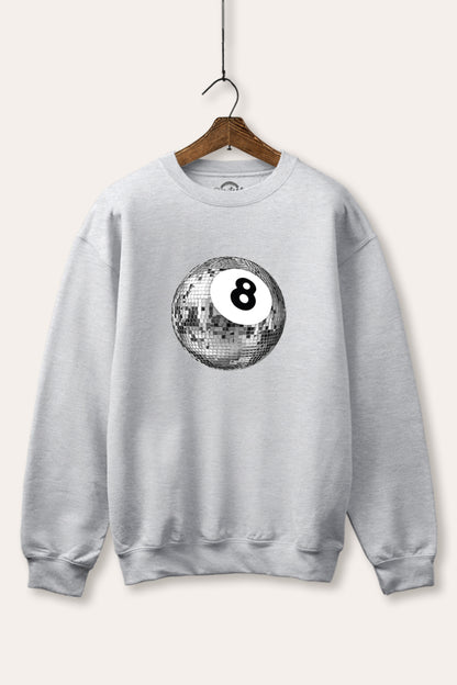 Disco 8-Ball Graphic Fleece Sweatshirt