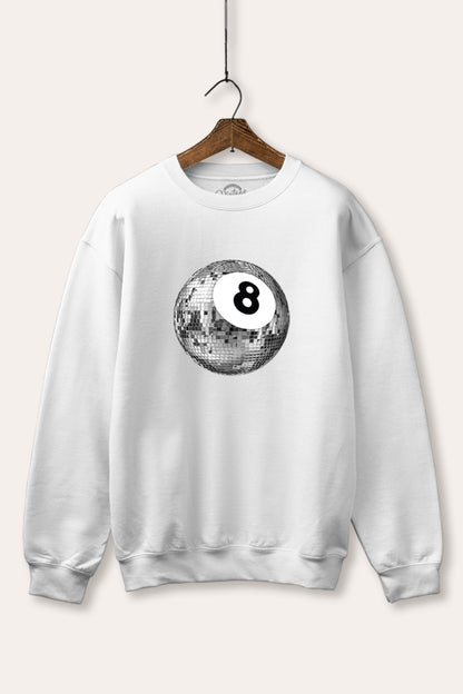 Disco 8-Ball Graphic Fleece Sweatshirt