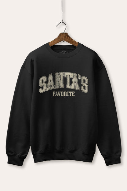 Santa's Favorite Graphic Fleece Sweatshirt