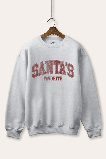 Santa's Favorite Graphic Fleece Sweatshirt