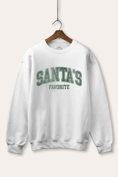 Santa's Favorite Graphic Fleece Sweatshirt