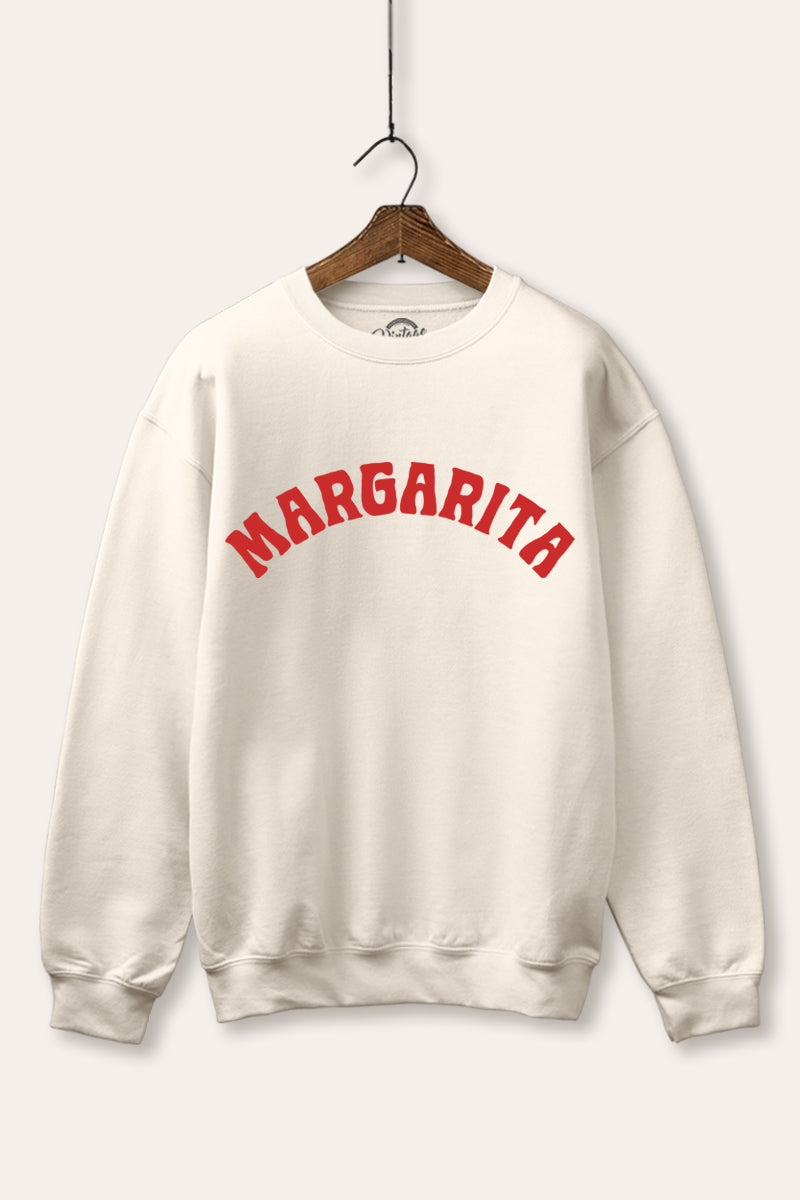 "margarita" graphic fleece sweatshirt