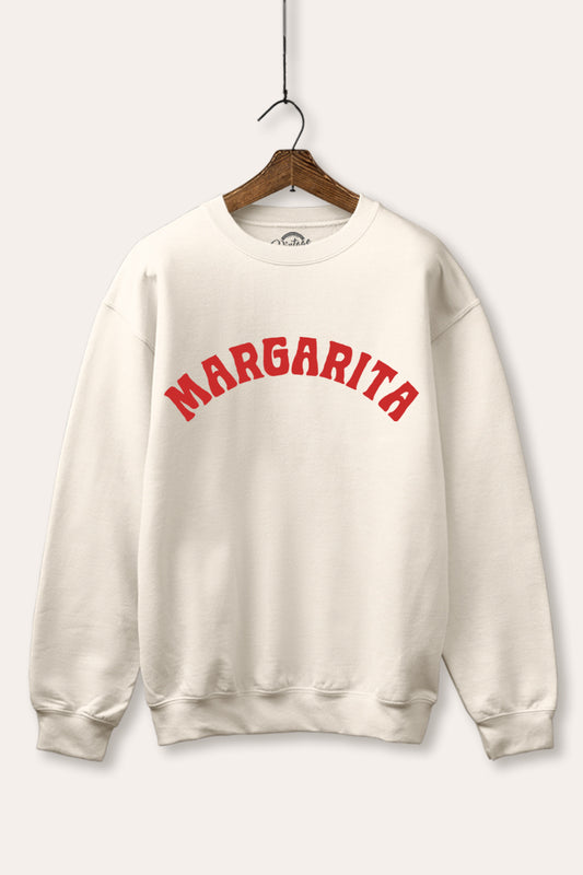 "margarita" graphic fleece sweatshirt