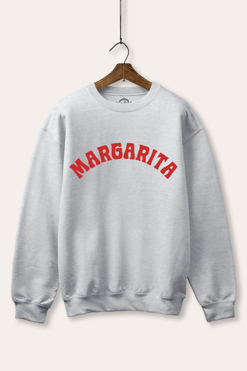 "margarita" graphic fleece sweatshirt