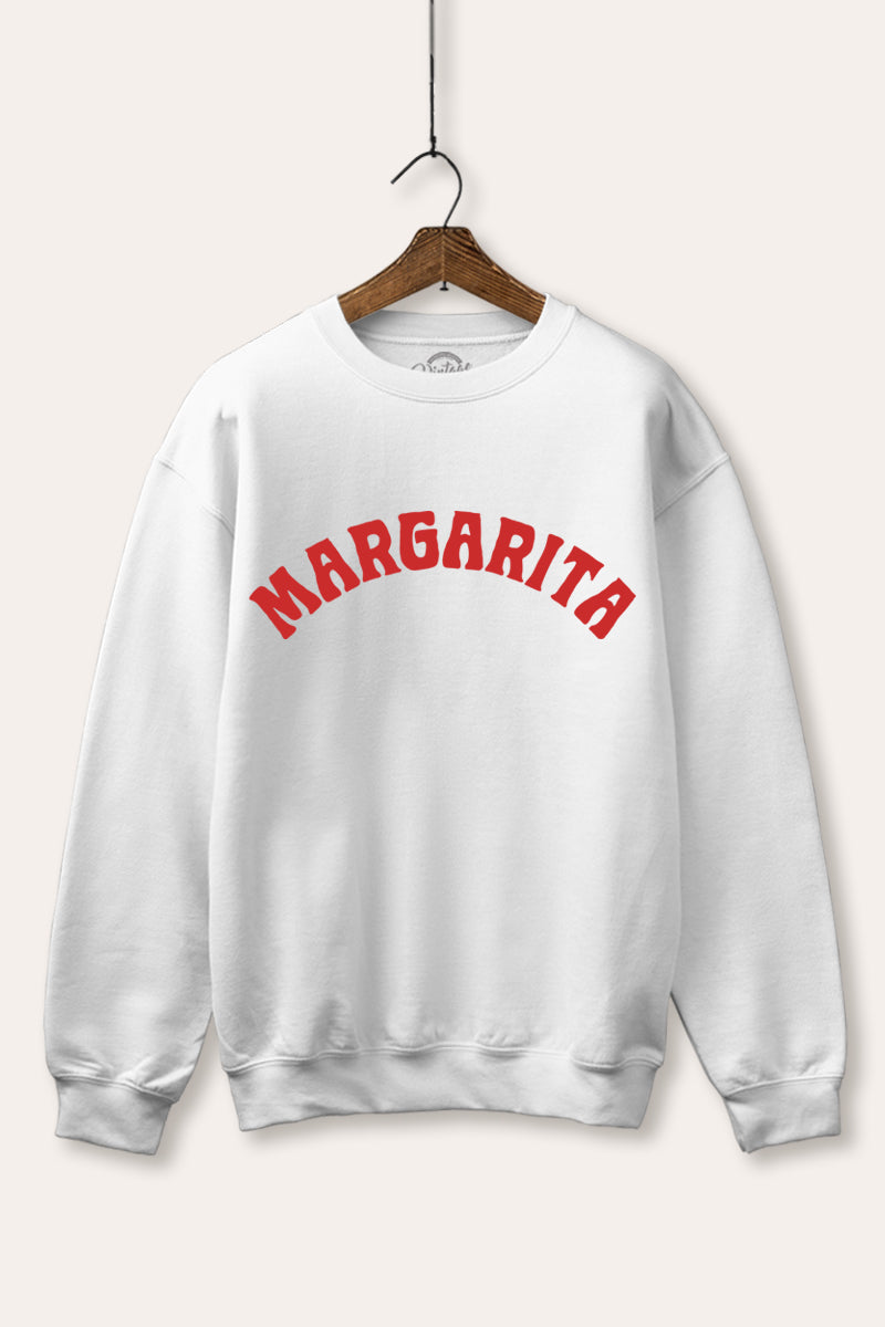 "margarita" graphic fleece sweatshirt