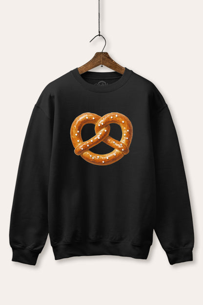 Baked Pretzel Graphic Fleece Sweatshirt