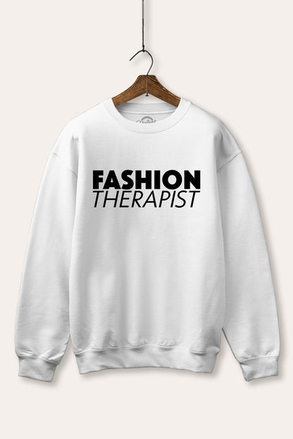 Fashion Therapist Graphic Fleece Sweatshirt