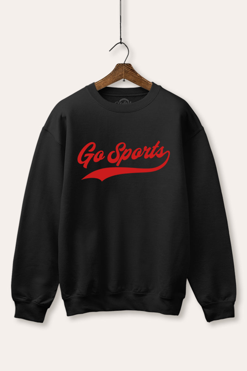 "go sports" varsity graphic fleece sweatshirt