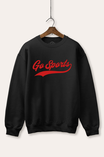 "go sports" varsity graphic fleece sweatshirt