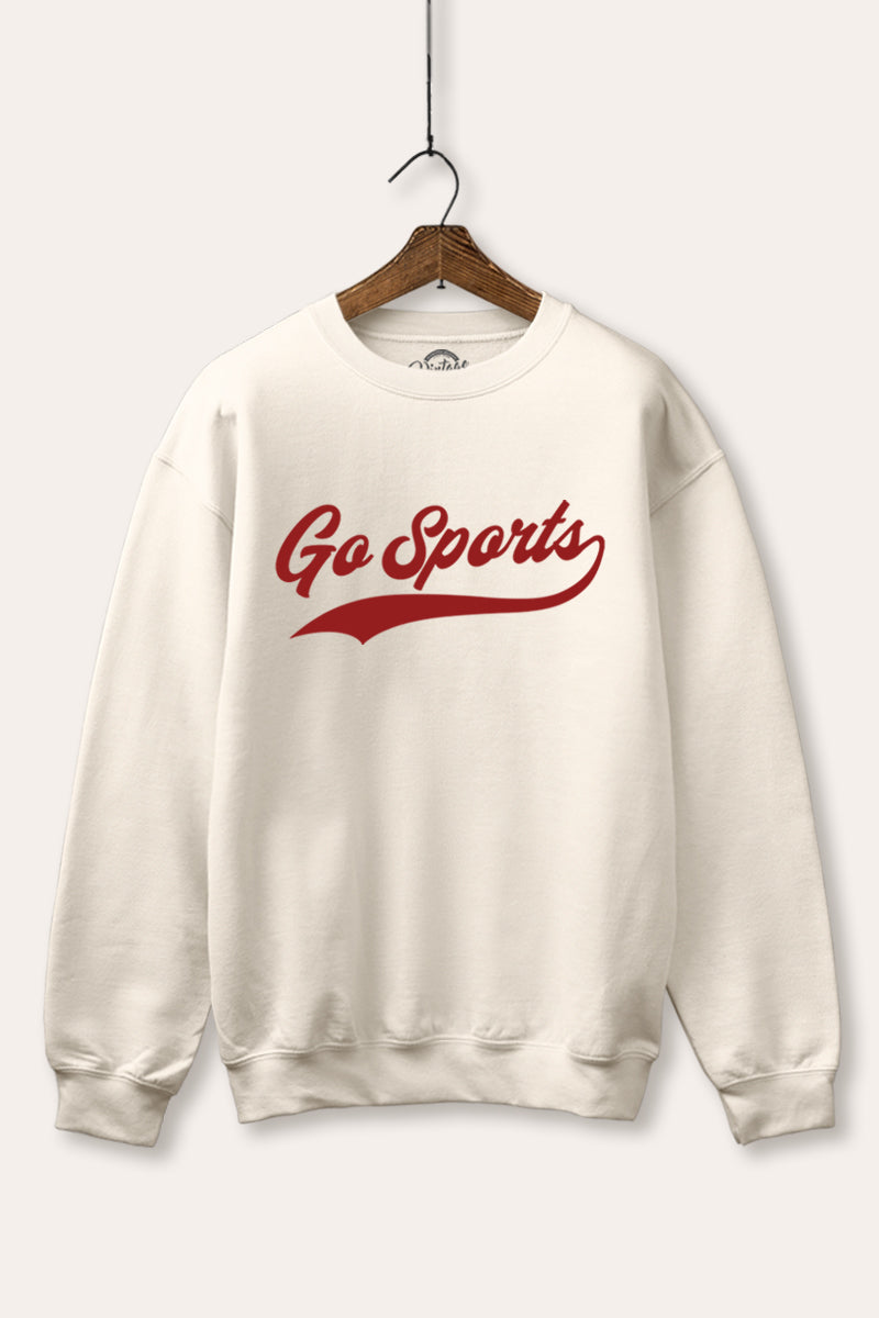 "go sports" varsity graphic fleece sweatshirt
