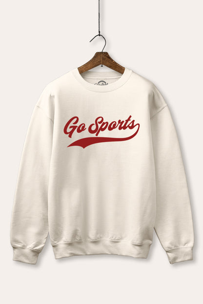 "go sports" varsity graphic fleece sweatshirt