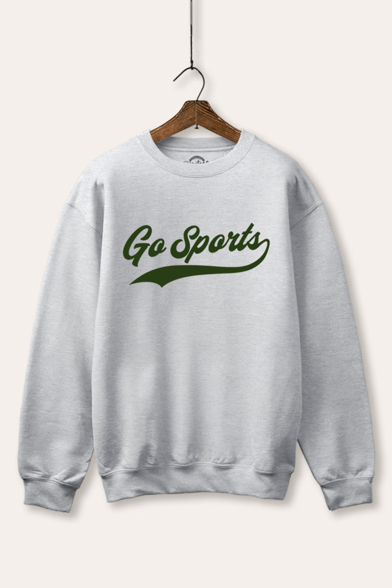 "go sports" varsity graphic fleece sweatshirt