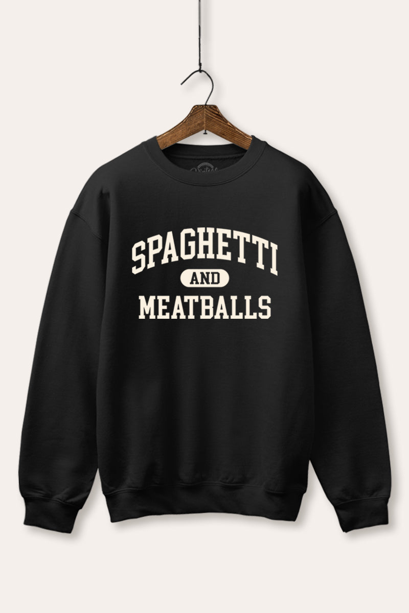 Spaghetti & Meatballs Graphic Fleece Sweatshirt