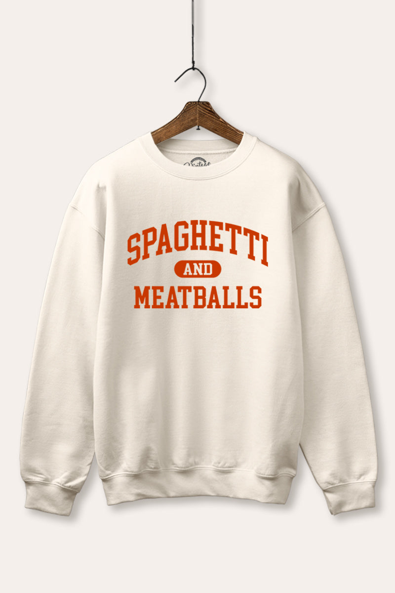 Spaghetti & Meatballs Graphic Fleece Sweatshirt