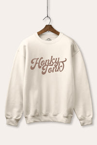 honky tonk graphic fleece sweatshirt
